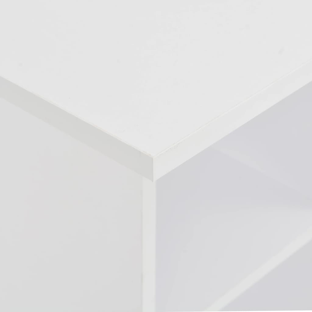 vidaXL Baaripöytä valkoinen 60x60x110 cm