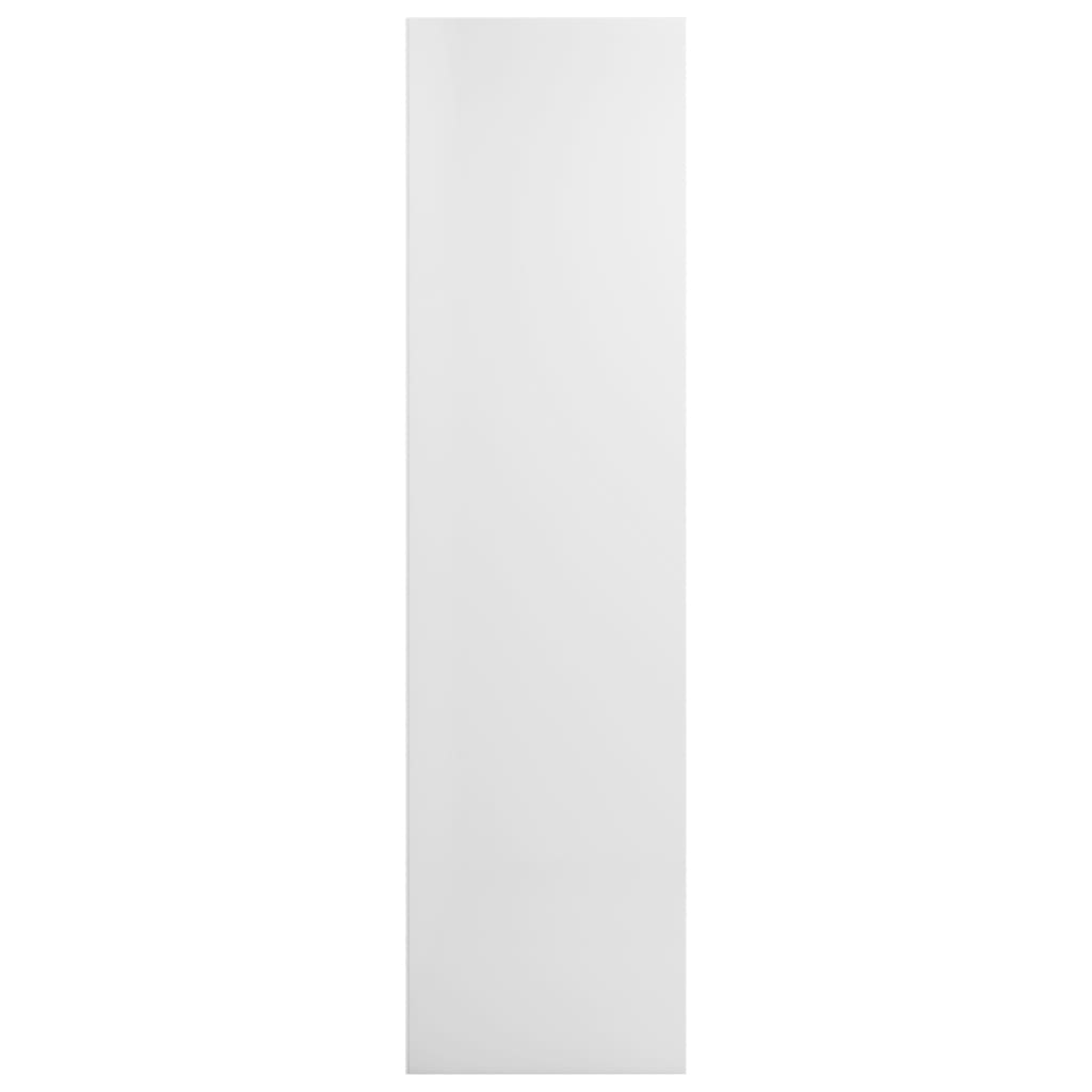 vidaXL Kirjakaappi korkeakiilto valkoinen 36x30x143 cm lastulevy
