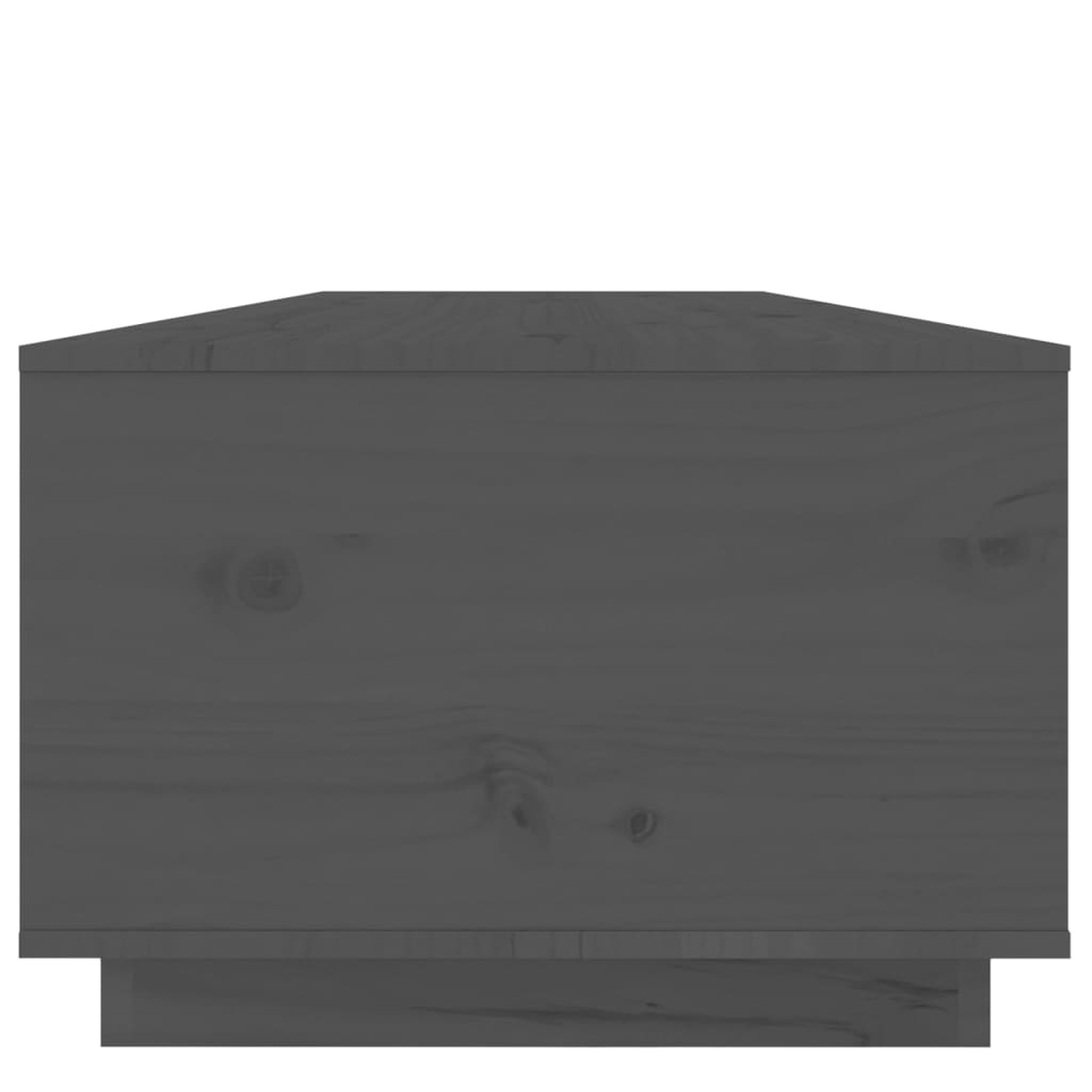 vidaXL Sohvapöytä harmaa 100x50x35 cm täysi mänty