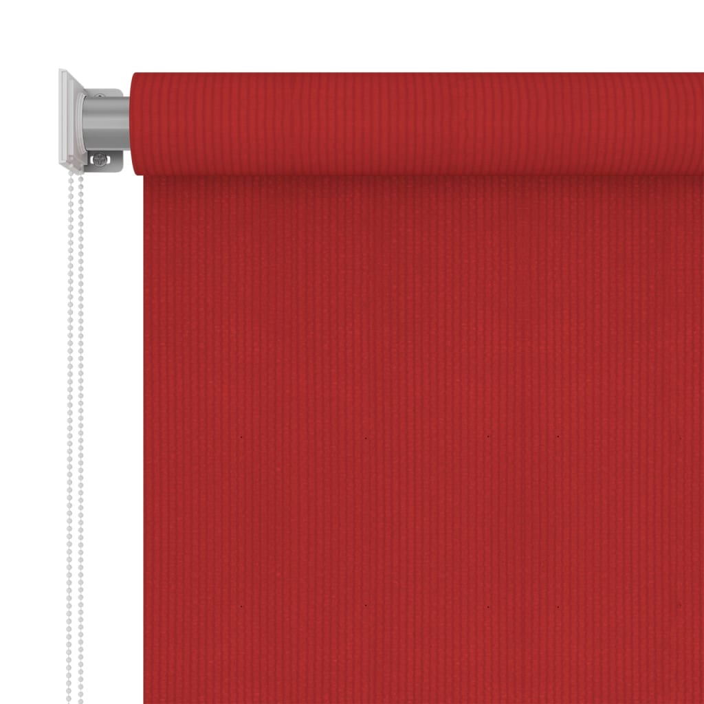 vidaXL Rullaverho ulkotiloihin 80x140 cm punainen HDPE