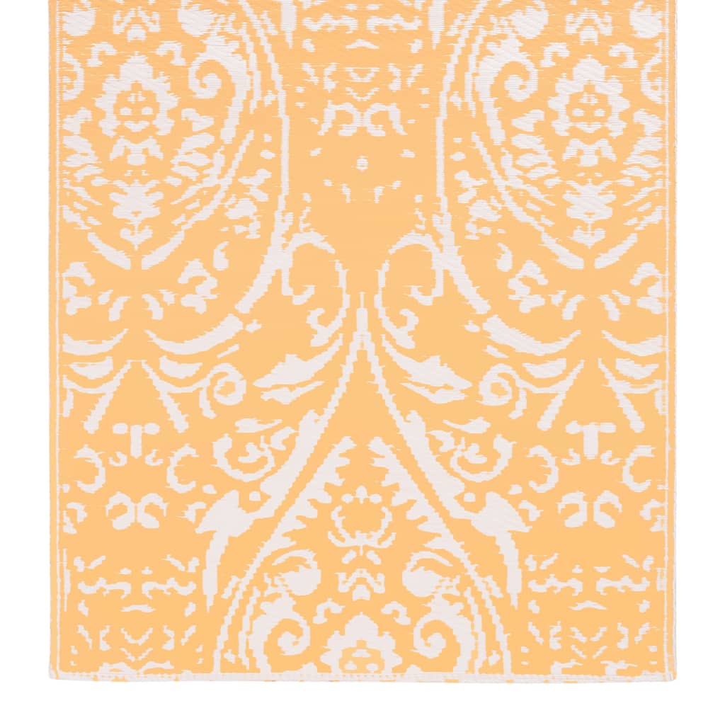 vidaXL Ulkomatto oranssi ja valkoinen 120x180 cm PP