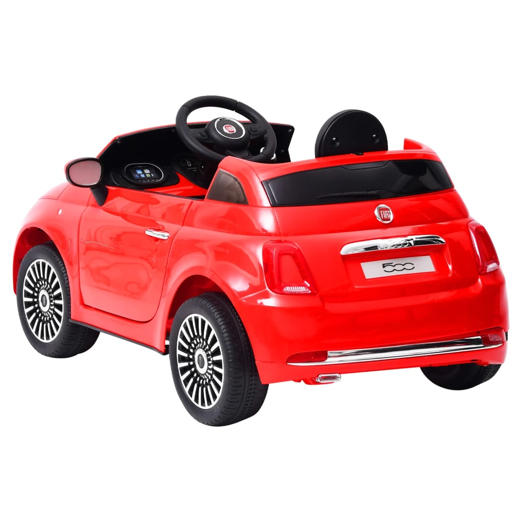 vidaXL Lasten sähköauto Fiat 500 punainen