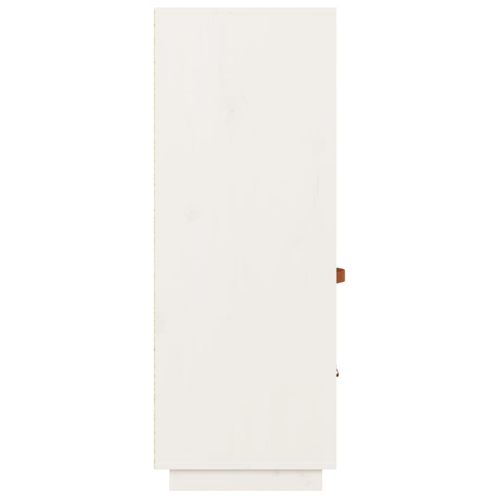 vidaXL Kaappi valkoinen 67x40x108,5 cm täysi mänty