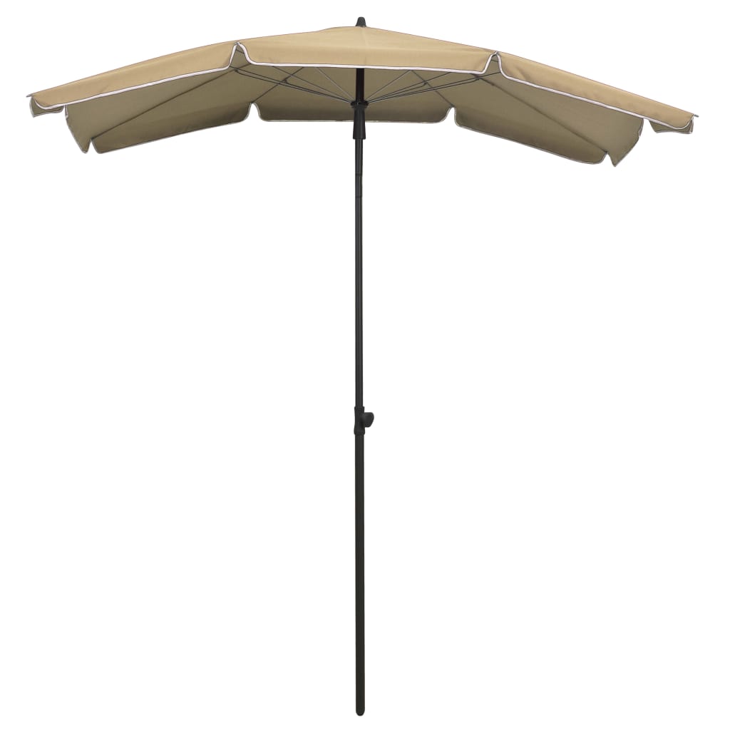 vidaXL Puutarhan Aurinkovarjo tangolla 200x130 cm harmaanruskea