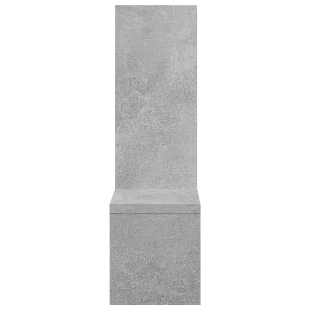 vidaXL Seinähyllyt 2 kpl betoninharmaa 50x15x50 cm lastulevy