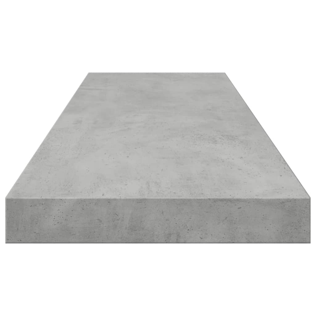 vidaXL Kirjahyllytasot 8 kpl betoninharmaa 80x10x1,5 cm lastulevy