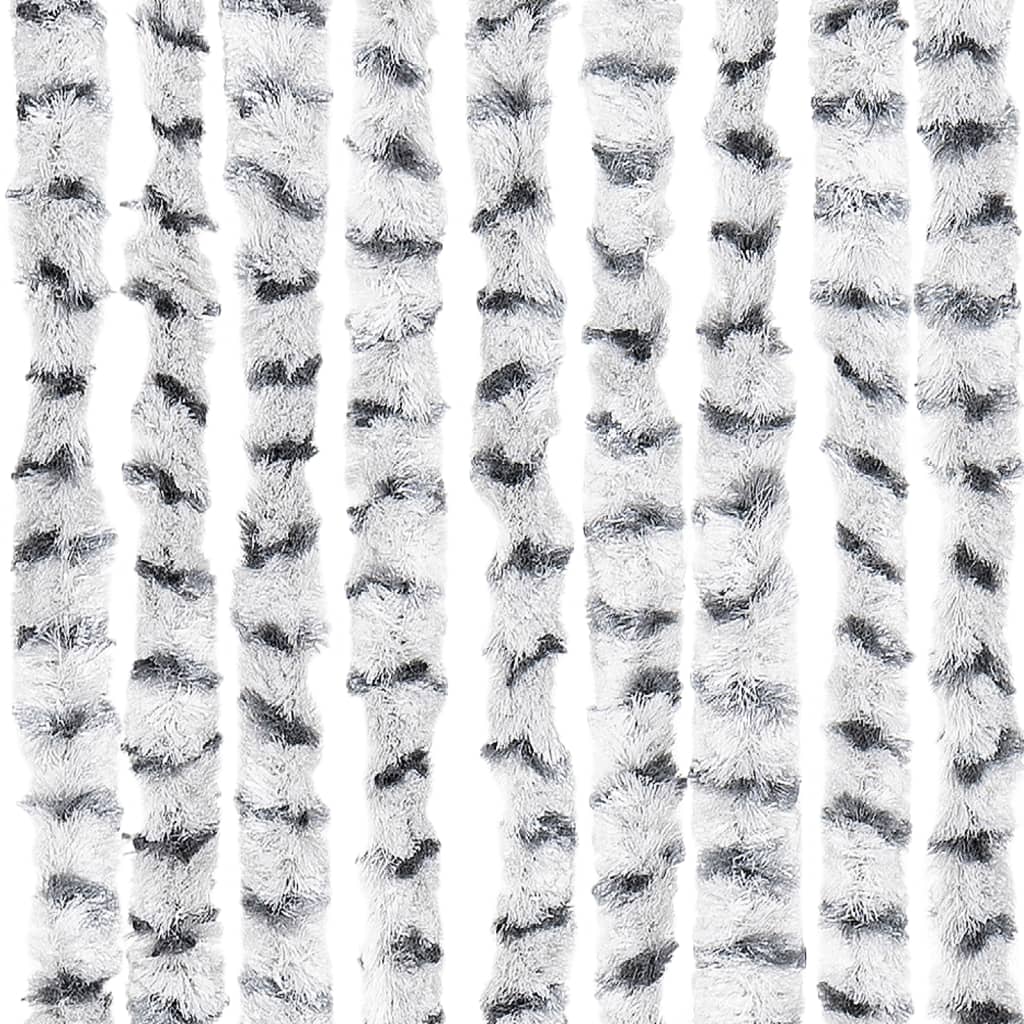 vidaXL Hyönteisverho vaalean- ja tummanharmaa 56x200 cm chenille