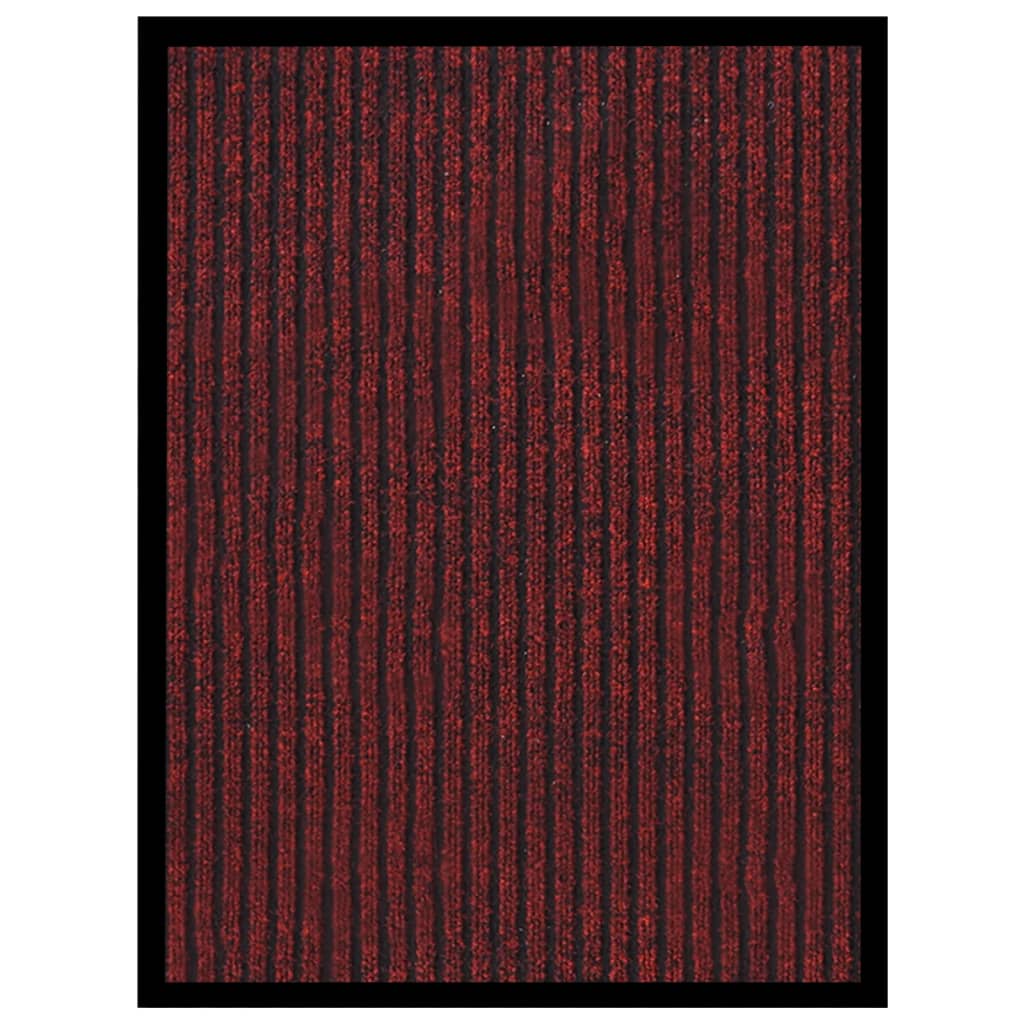 vidaXL Ovimatto raidallinen punainen 40x60 cm