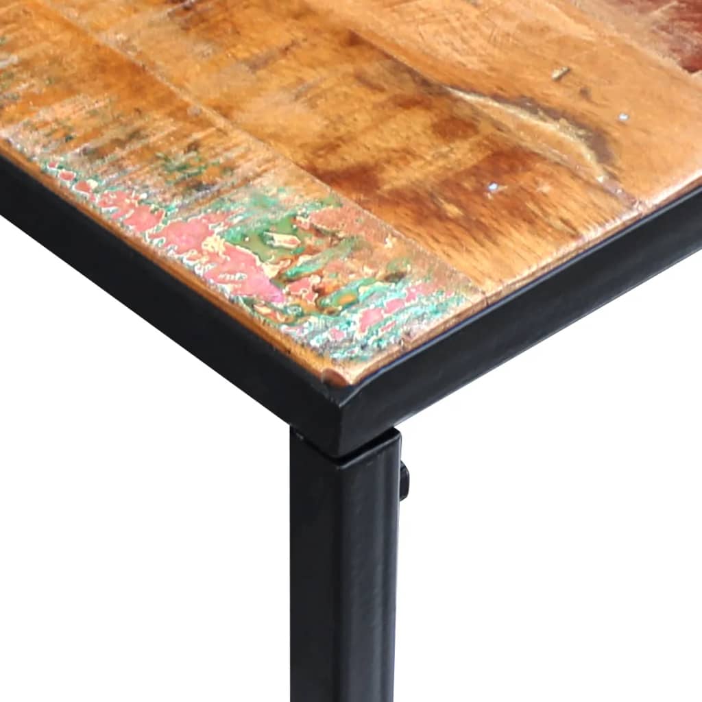 vidaXL Sivupöytä kierrätetty massiivipuu 110x35x76 cm