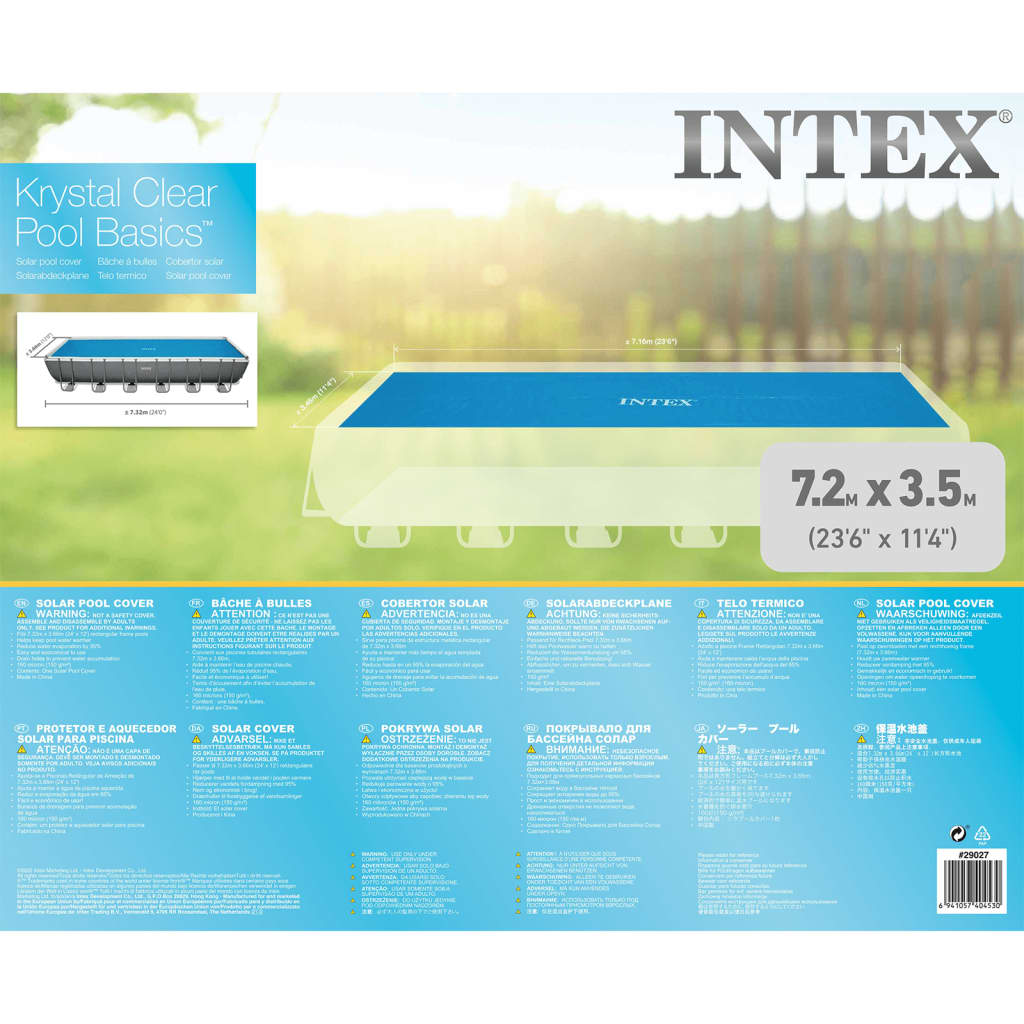 Intex Uima-altaan aurinkoenergiasuoja 732x366 suorakulmainen