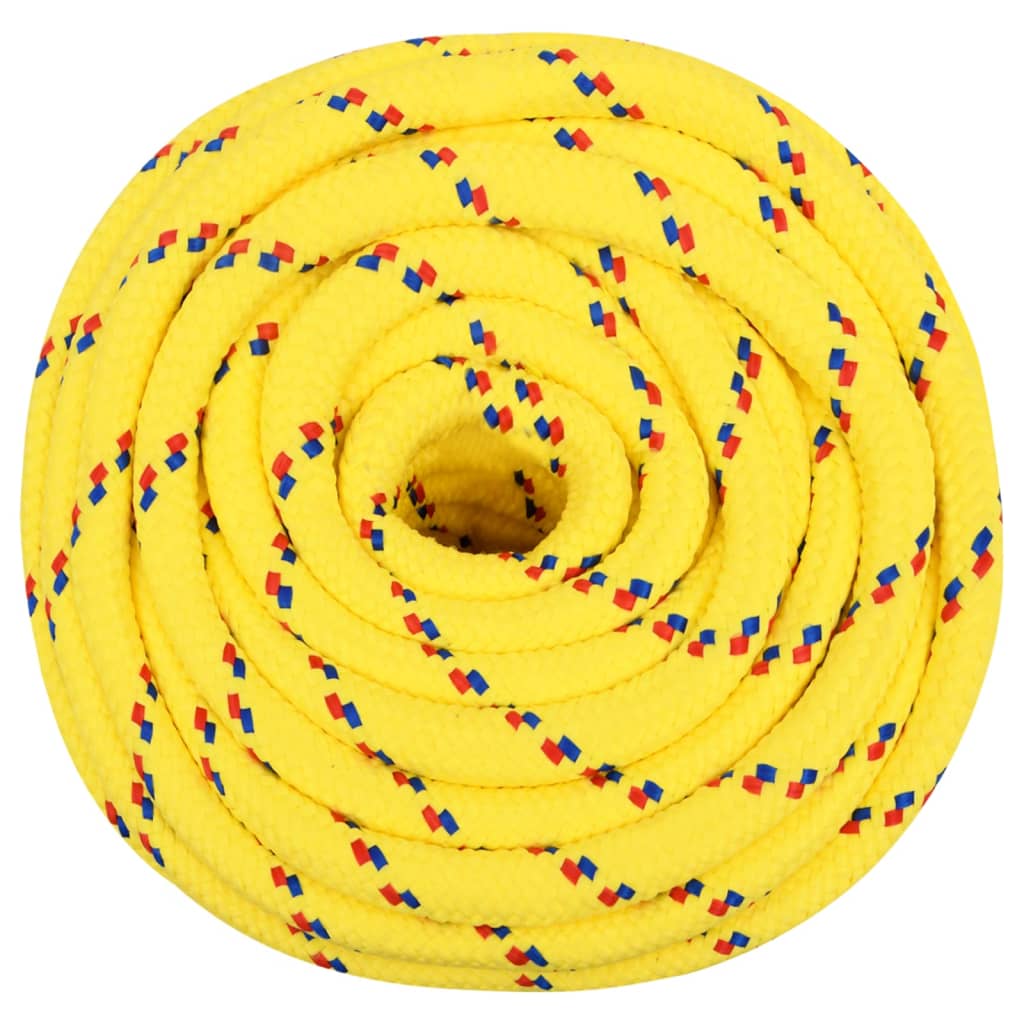 vidaXL Veneköysi keltainen 16 mm 100 m polypropeeni