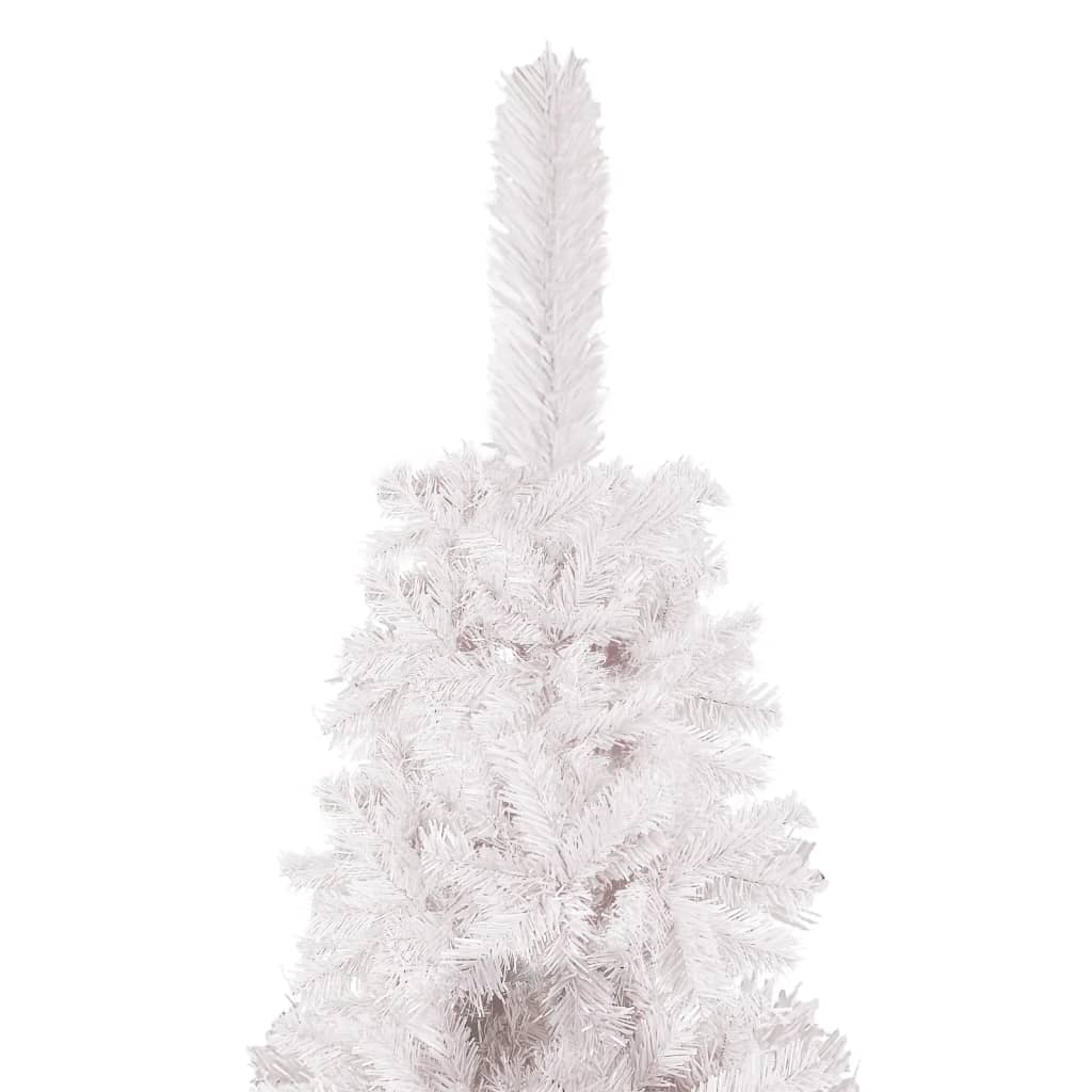 vidaXL Ohut joulukuusi valkoinen 180 cm
