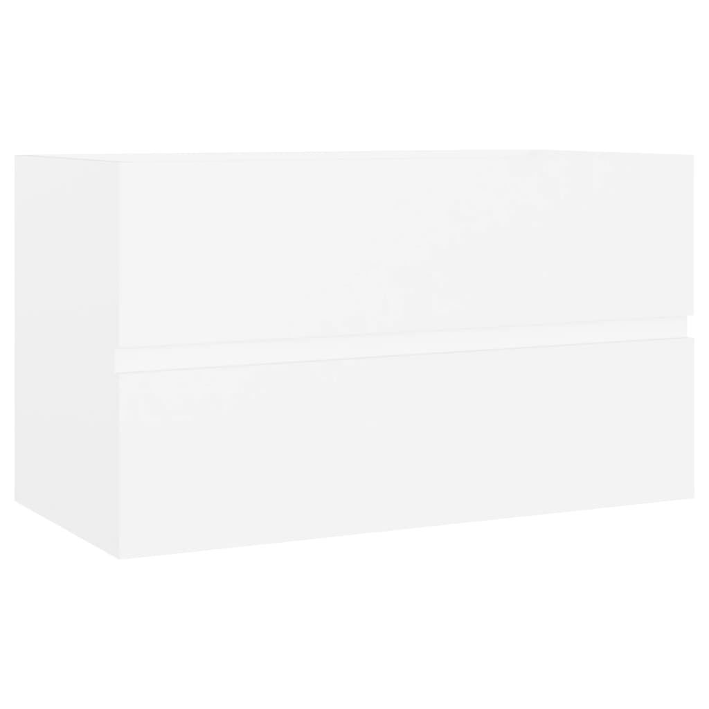 vidaXL Allaskaappi valkoinen 80x38,5x45 cm lastulevy
