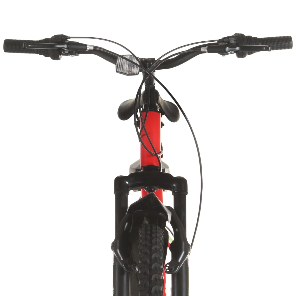 vidaXL Maastopyörä 21 vaihdetta 26" renkaat 36 cm runko punainen