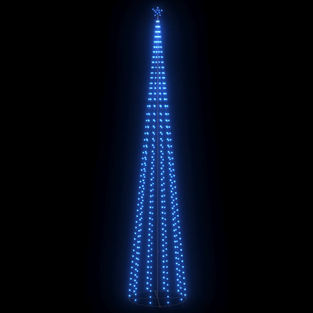 vidaXL Kartio joulukuusi 752 sinistä LED-valoa 160x500 cm