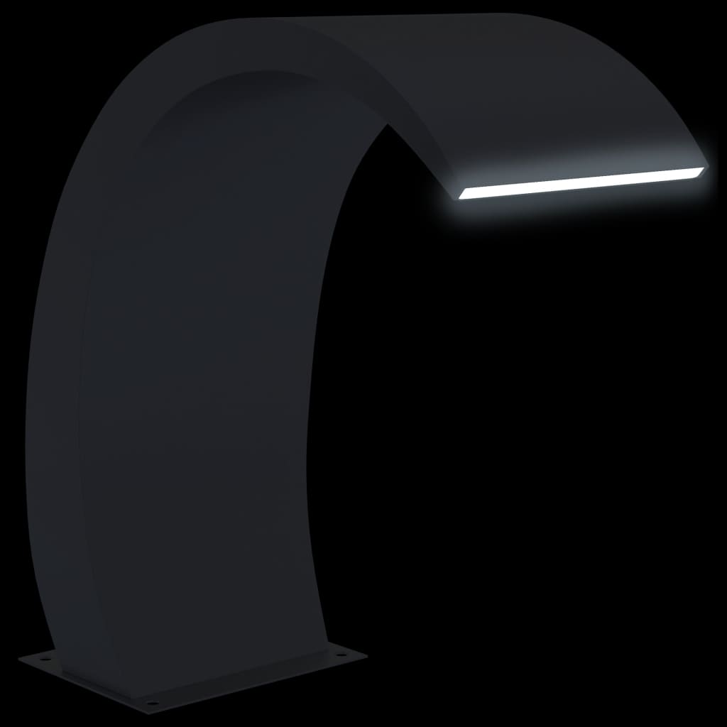vidaXL Uima-altaan LED-suihkulähde 304 ruostumaton teräs 22x60x70 cm