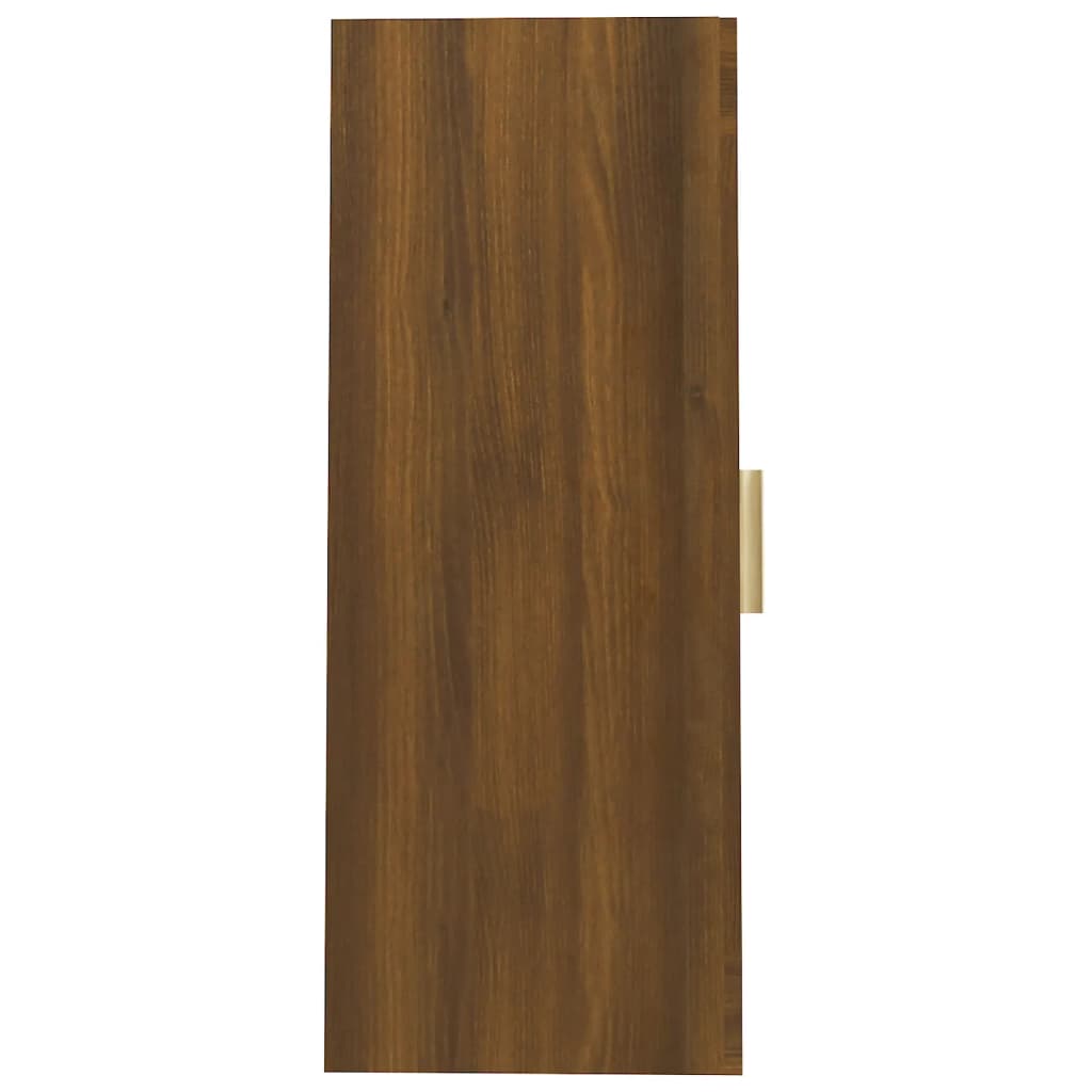 vidaXL Riippuva seinäkaappi ruskea tammi 69,5x34x90 cm
