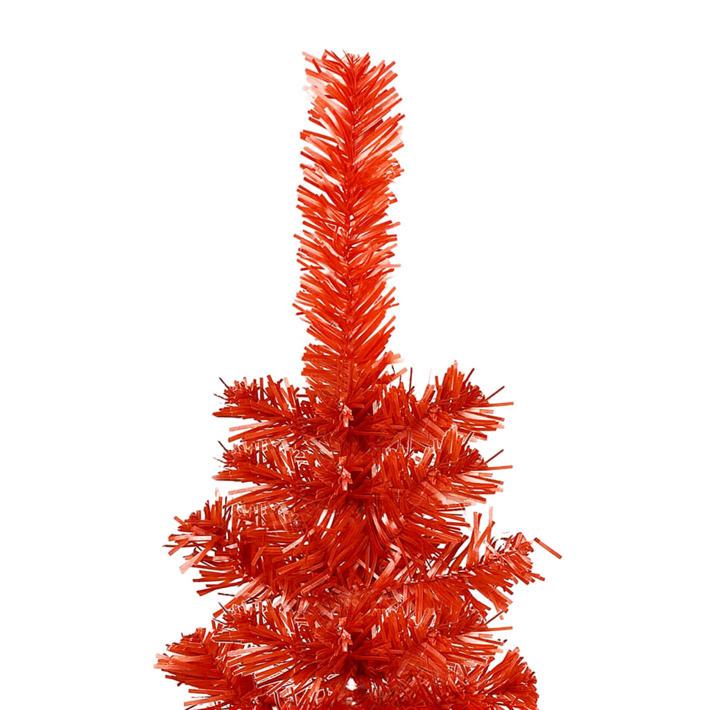 vidaXL Ohut joulukuusi punainen 150 cm