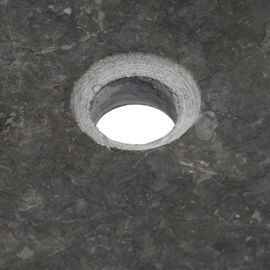 vidaXL Pesuallas marmori 50x35x12 cm musta