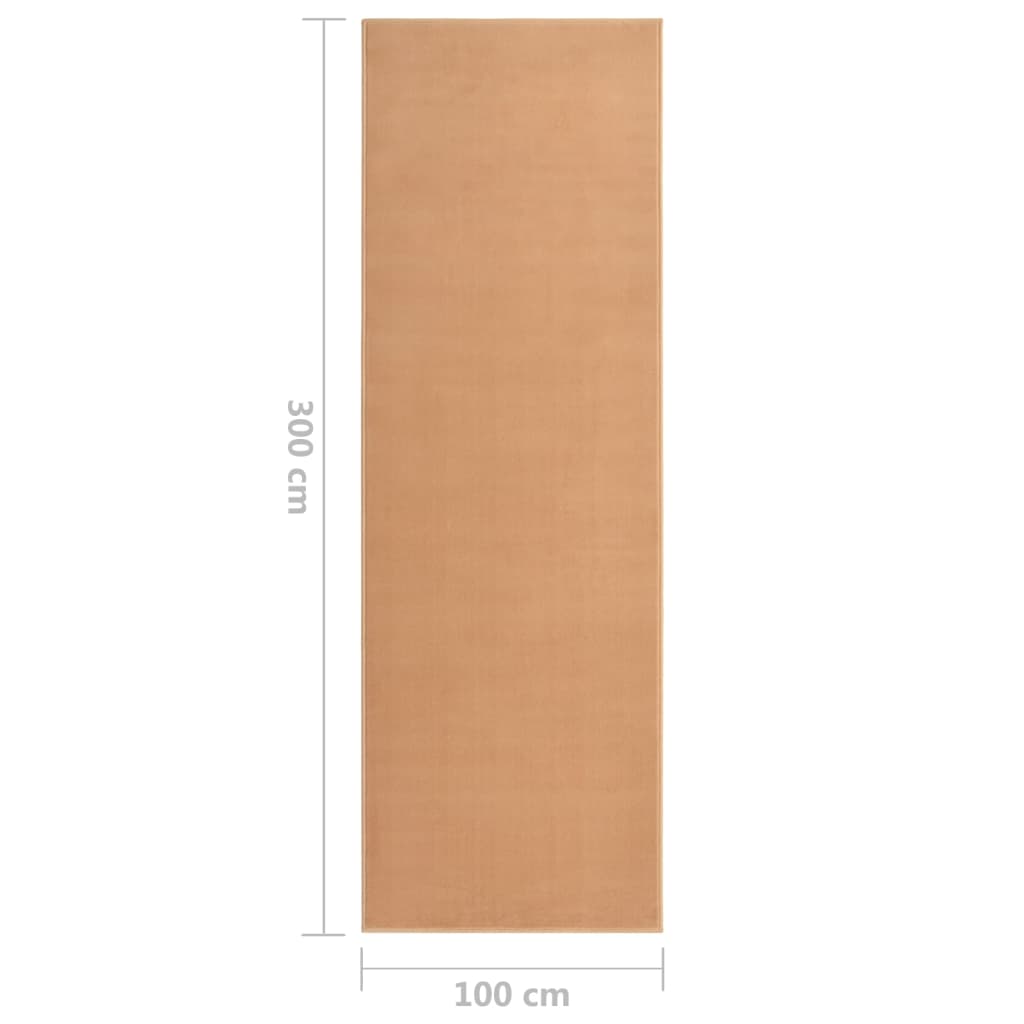vidaXL Käytävämatto BCF beige 100x300 cm