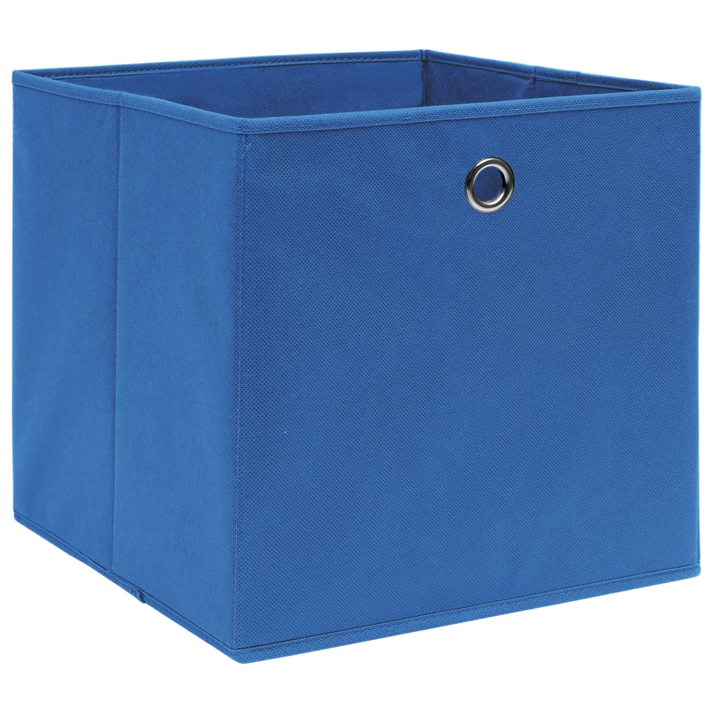 vidaXL Säilytyslaatikot 10 kpl sininen 32x32x32 cm kangas