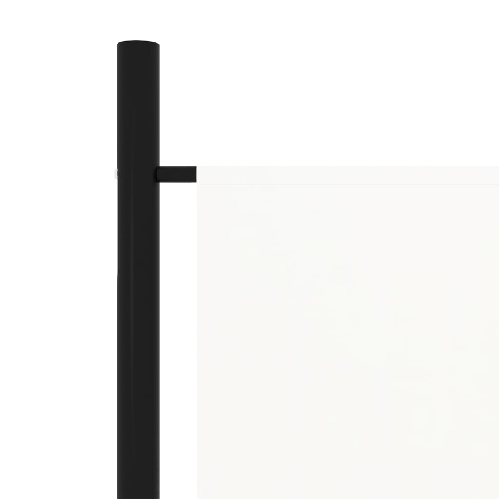 vidaXL 6-paneelinen tilanjakaja valkoinen 300x180 cm