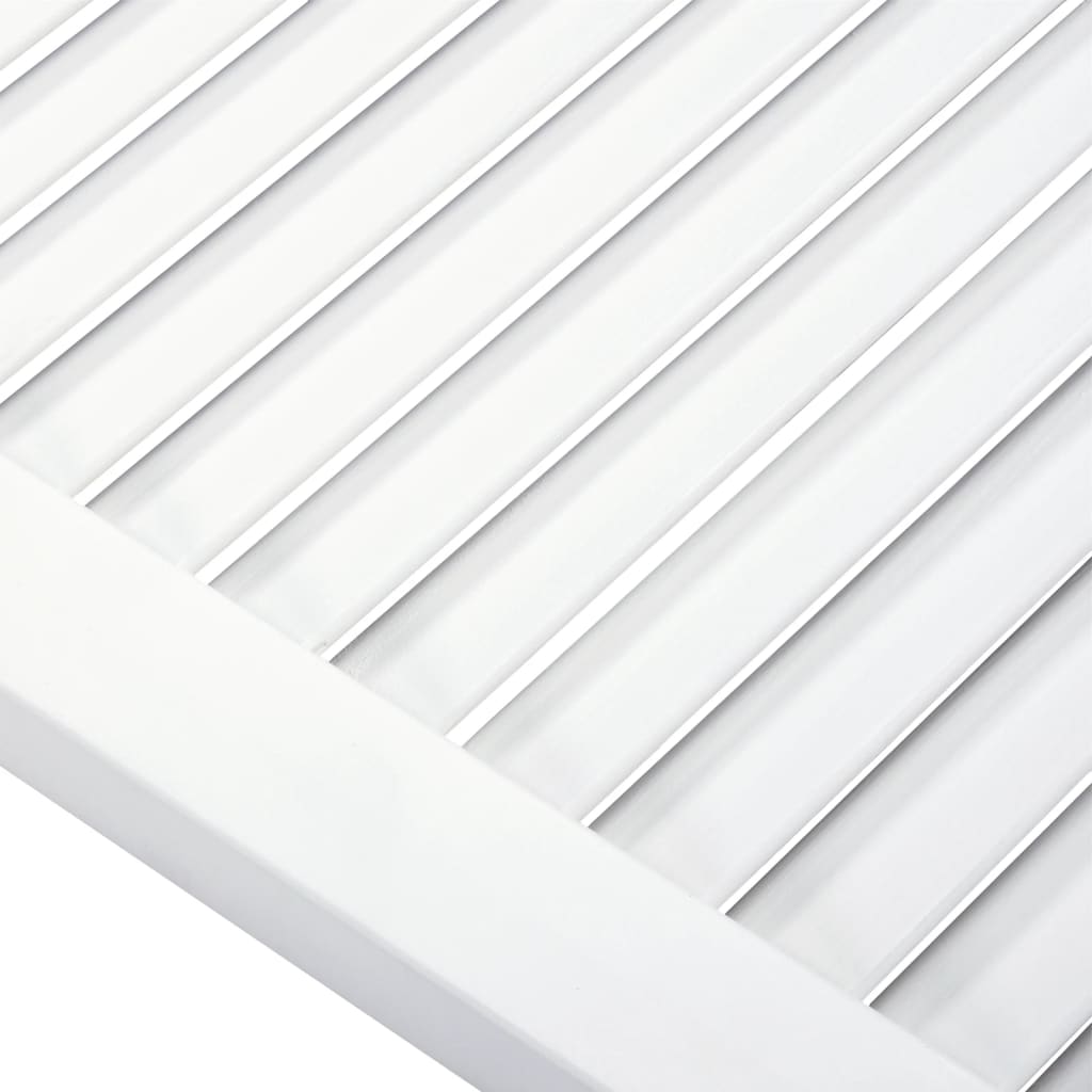 vidaXL Kaapin ovi säleikkömuotoilu valkoinen 99,3x39,4 cm täysi mänty
