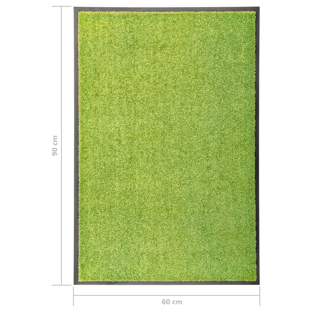 vidaXL Ovimatto pestävä vihreä 60x90 cm