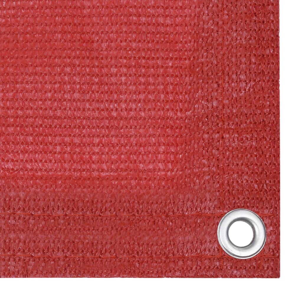 vidaXL Parvekkeen suoja punainen 75x600 cm HDPE