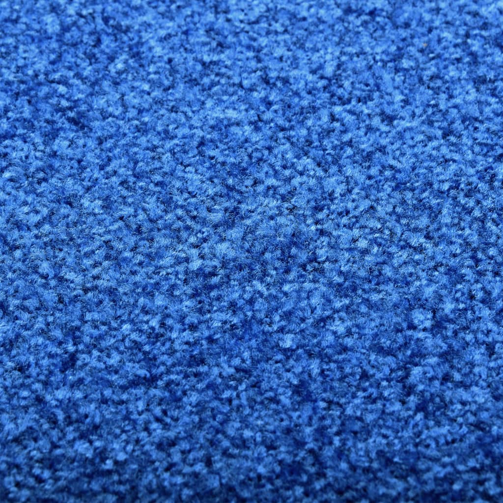 vidaXL Ovimatto pestävä sininen 60x180 cm