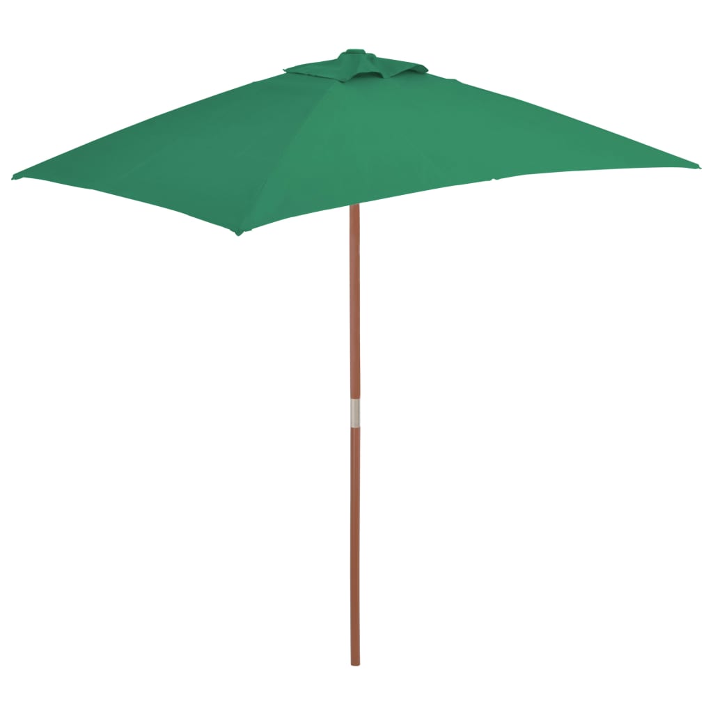 vidaXL Aurinkovarjo puurunko 150x200 cm vihreä