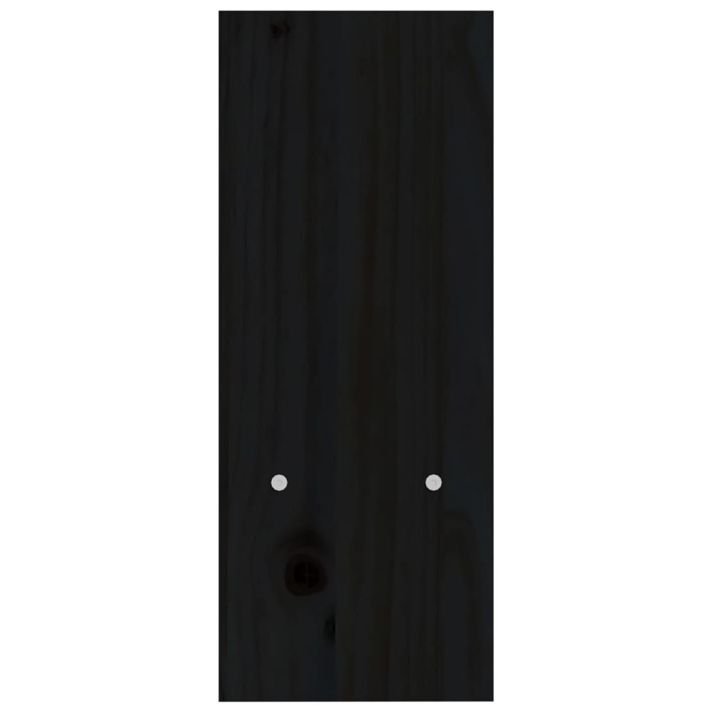 vidaXL Näyttökoroke musta (39-72)x17x43 cm täysi mänty