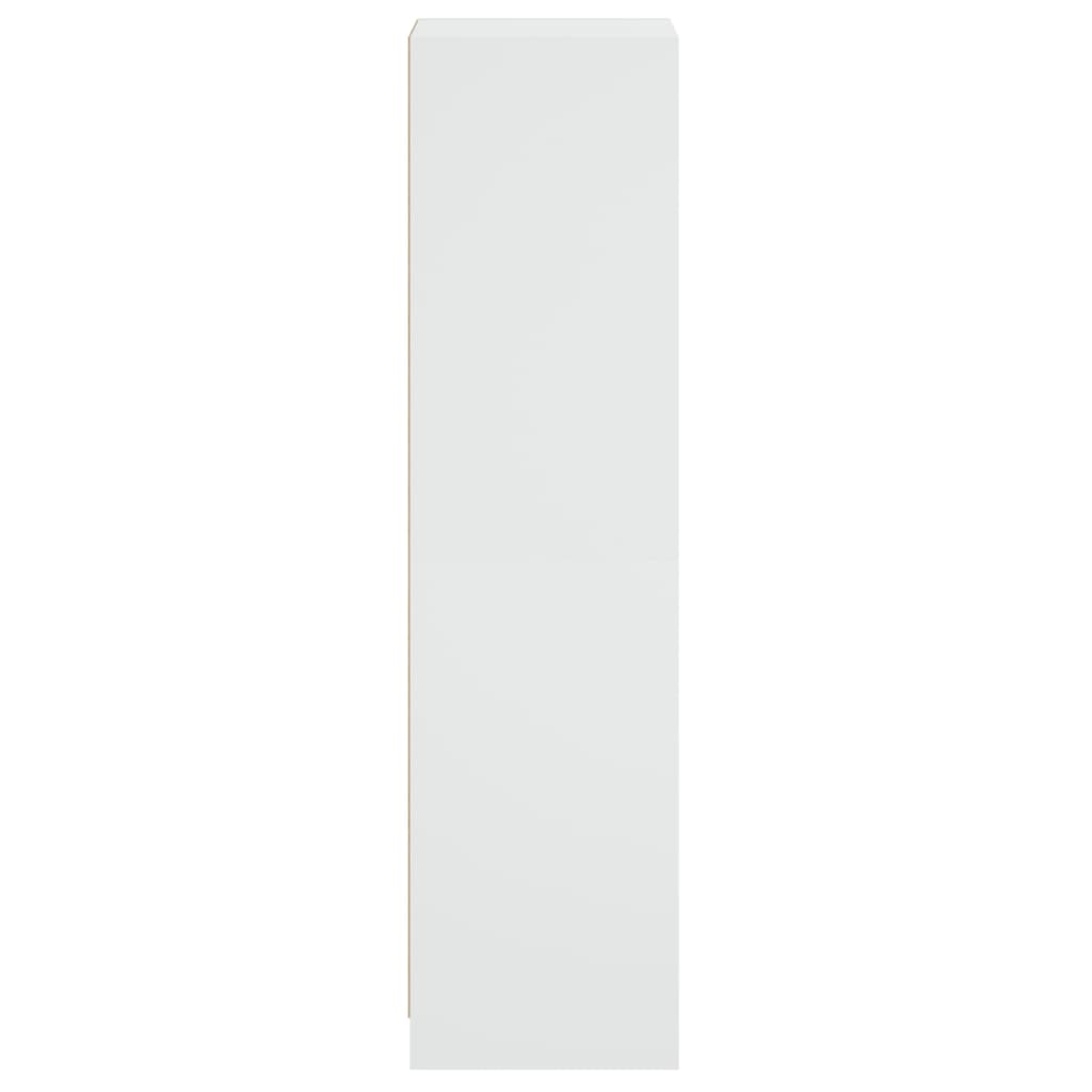 vidaXL Kaappi lasiovilla valkoinen 35x37x142 cm