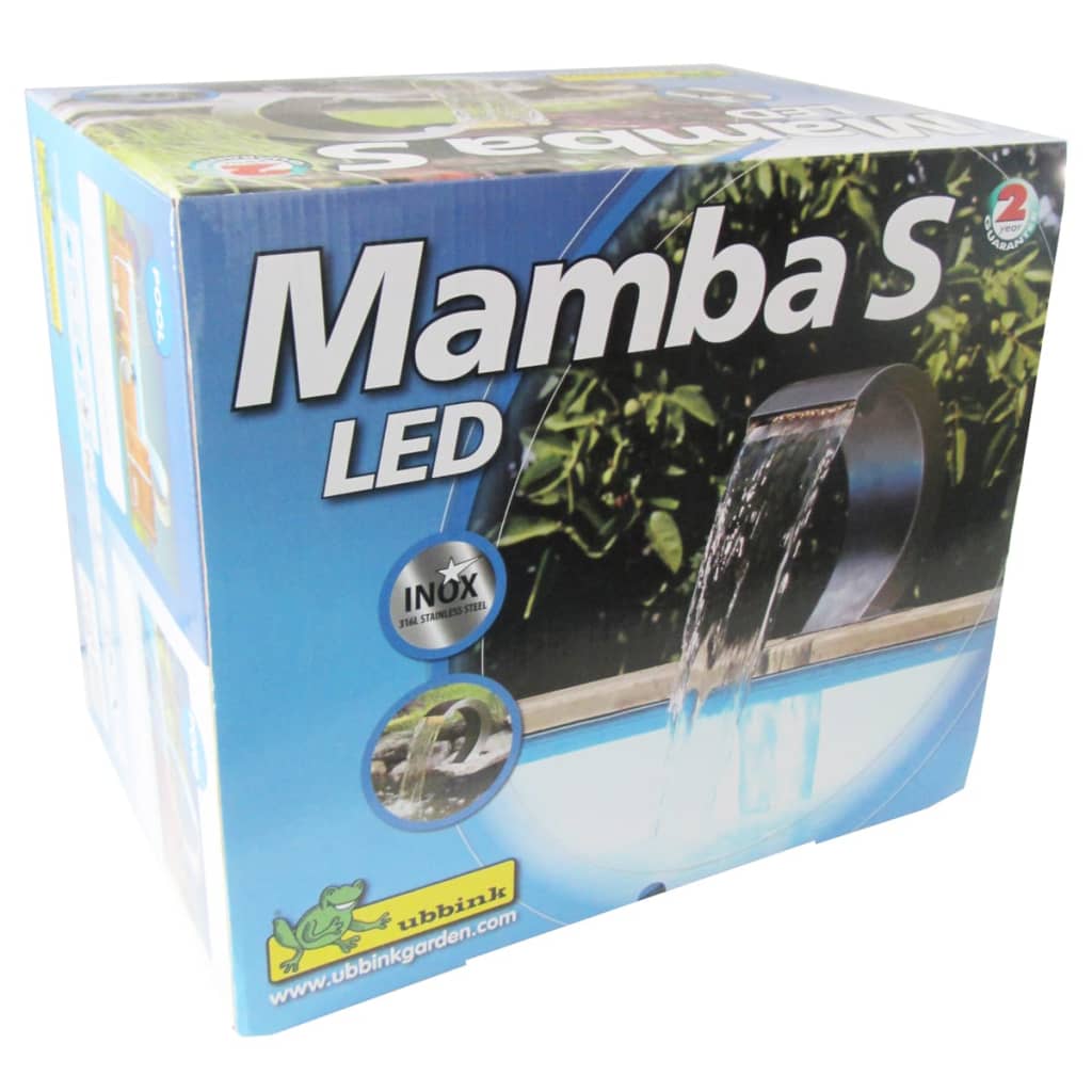 Ubbink Vesiputous Mamba S-LED ruostumaton teräs