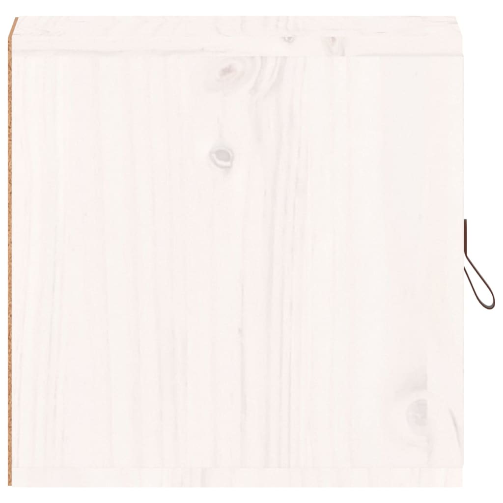 vidaXL Seinäkaappi valkoinen 31,5x30x30 cm täysi mänty