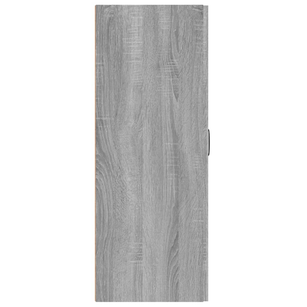 vidaXL Riippuva kaappi harmaa Sonoma 69,5x34x90 cm tekninen puu