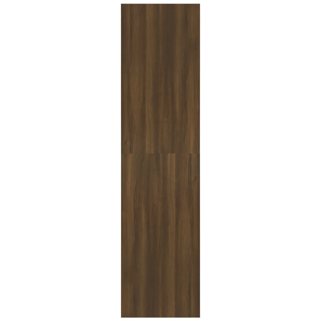 vidaXL Vaatekaappi ruskea tammi 100x50x200 cm tekninen puu