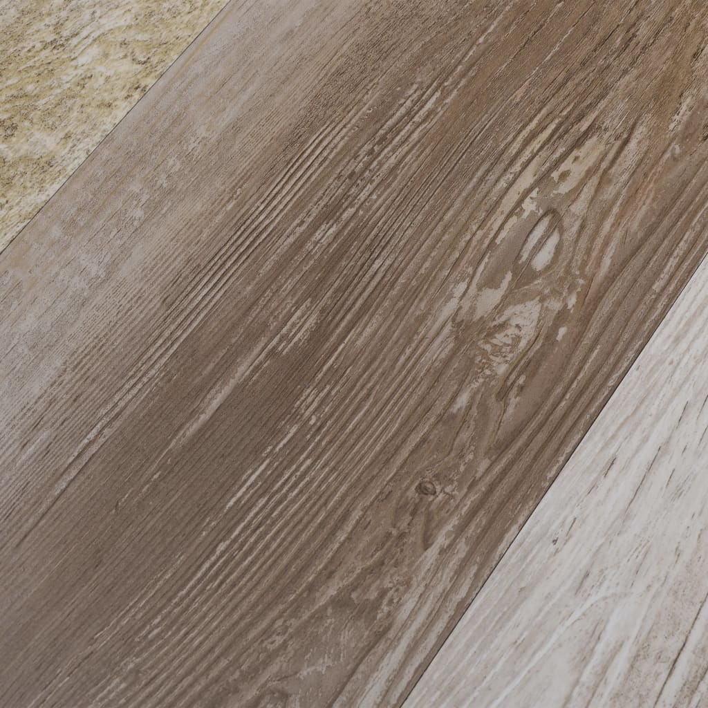 vidaXL PVC lattialankku ei-itsekiinnittyvä 5,26 m² 2 mm laveerattu puu