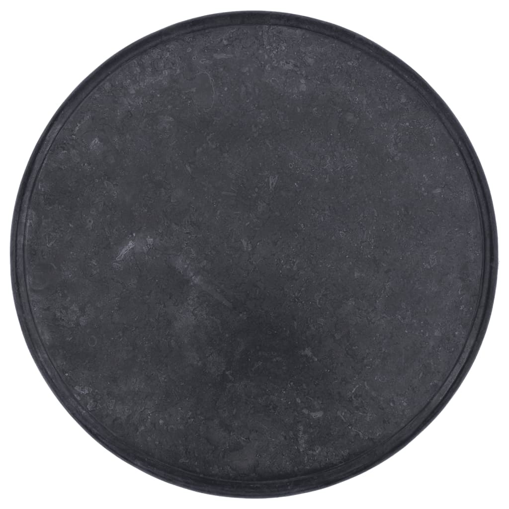 vidaXL Pöytälevy musta Ø60x2,5 cm marmori