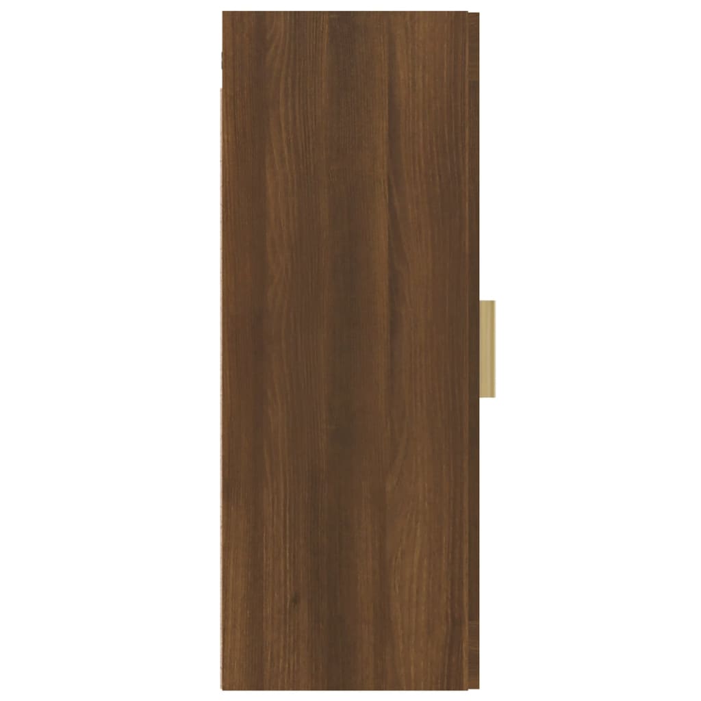 vidaXL Riippuva seinäkaappi ruskea tammi 34,5x34x90 cm