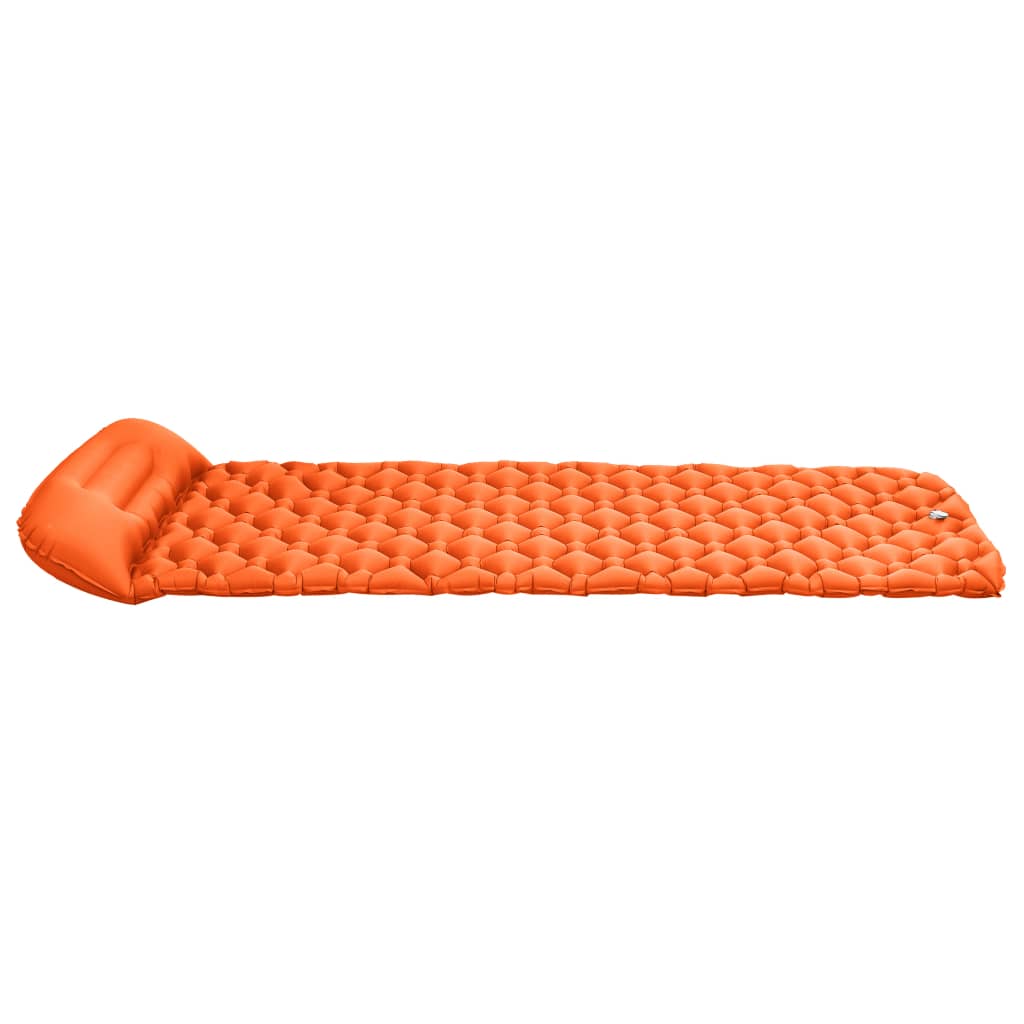 vidaXL Täytettävä ilmapatja tyynyllä 58x190 cm oranssi