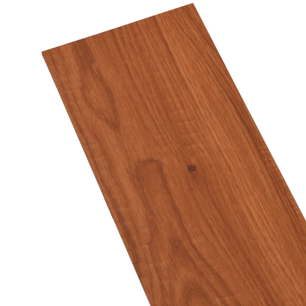 vidaXL Itsekiinnittyvät PVC lattialankut 5,02 m² 2 mm ruskea puu