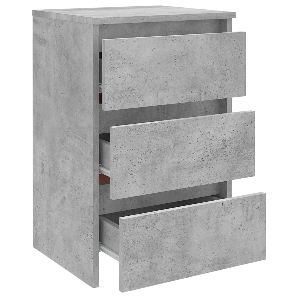 vidaXL Yöpöytä betoninharmaa 40x35x62,5 cm tekninen puu