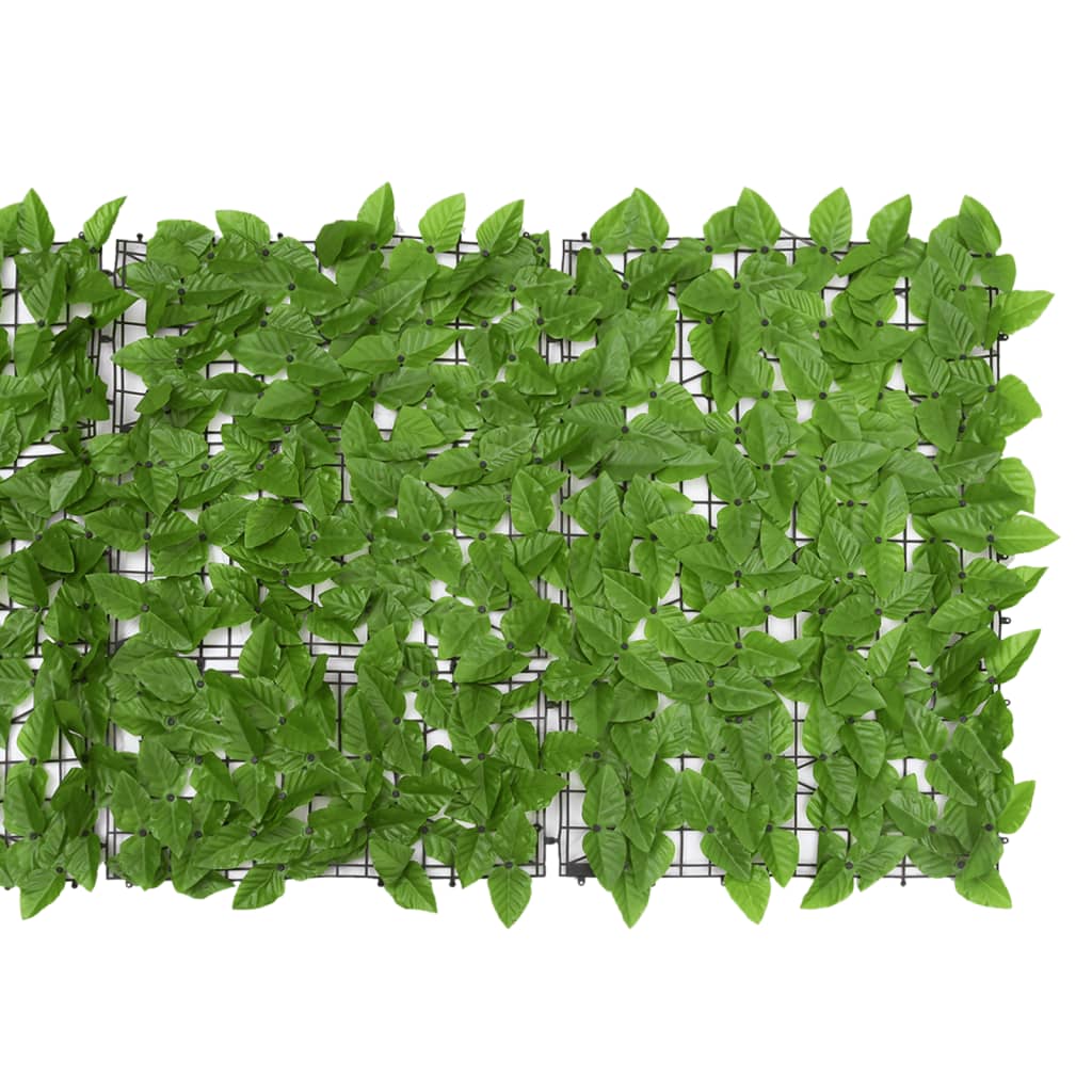 vidaXL Parvekkeen suoja vihreillä lehdillä 500x75 cm