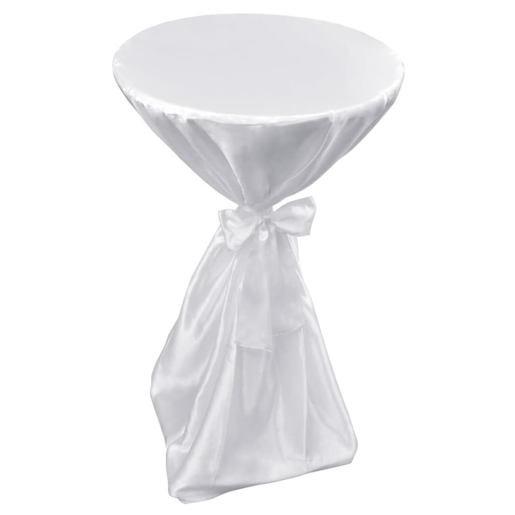Pöydän Päällyste Valkoinen 60 cm Nauhalla 2 kpl