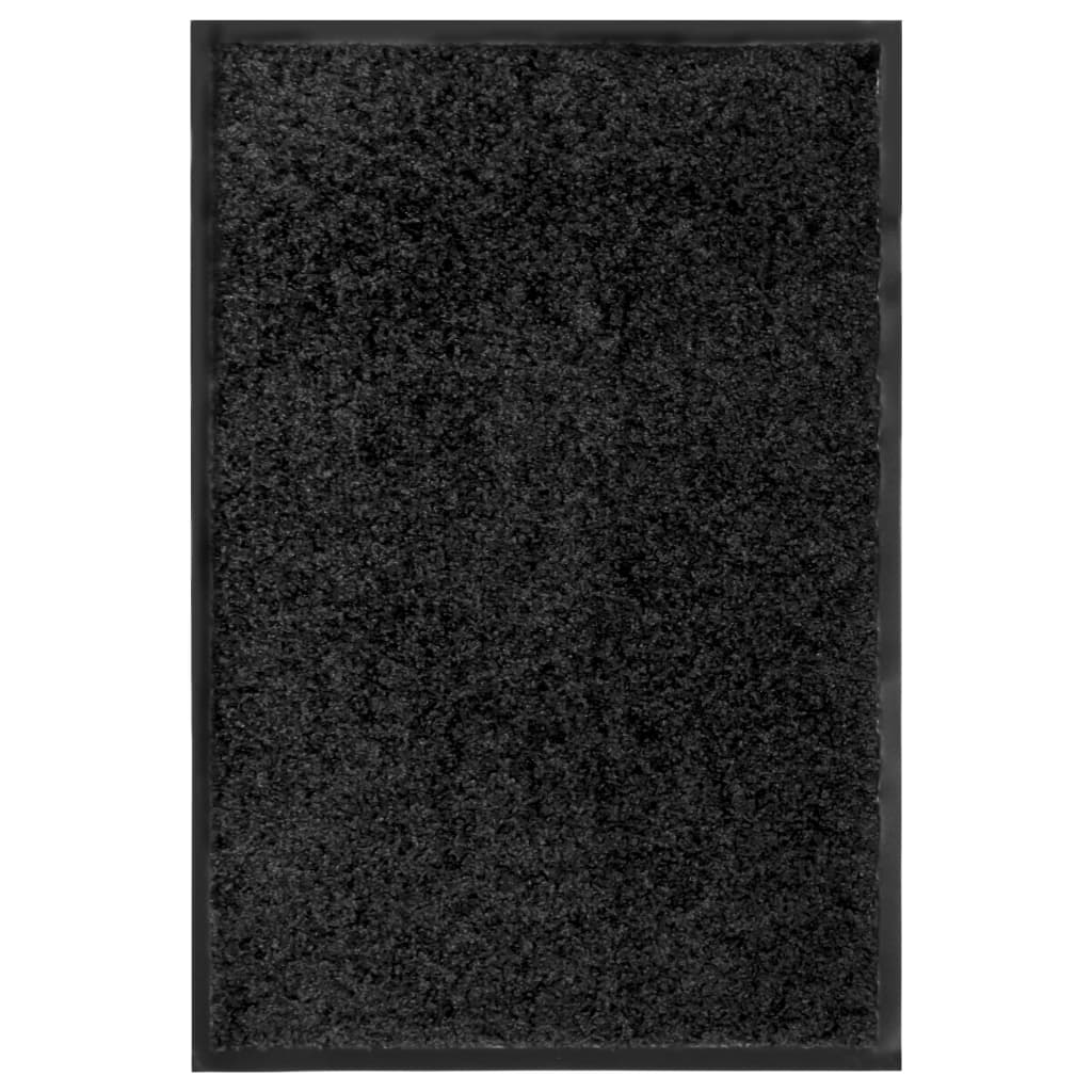 vidaXL Ovimatto pestävä musta 40x60 cm