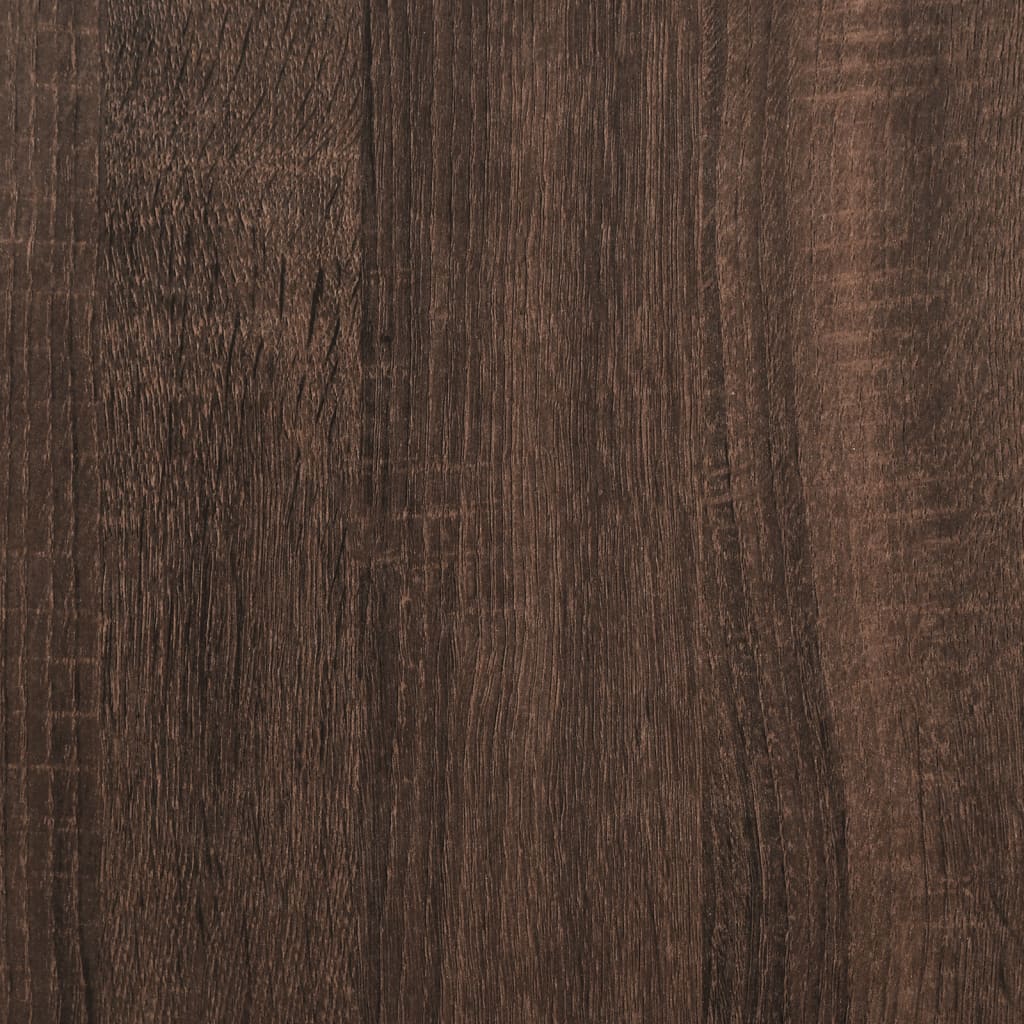 vidaXL Sängynrunko ruskea tammi 120x190 cm tekninen puu