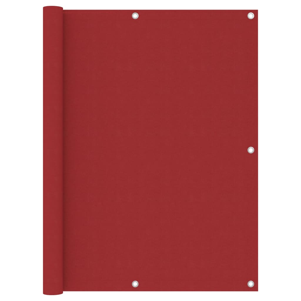 vidaXL Parvekkeen suoja punainen 120x400 cm Oxford kangas