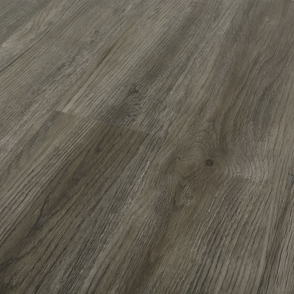 vidaXL Itsekiinnittyvä lattialankku 4,46 m² 3mm PVC harmaa ja ruskea
