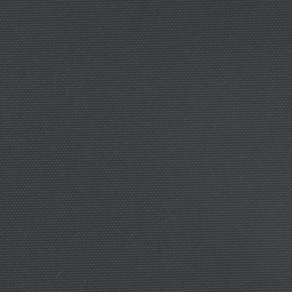 vidaXL Sisäänvedettävä sivumarkiisi musta 120x1200 cm